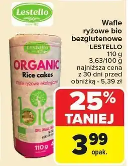Carrefour Wafle ryżowe bio bezglutenowe LESTELLO 110g oferta