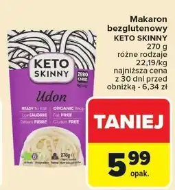 Carrefour Makaron bezglutenowy KETO SKINNY różne rodzaje 270g oferta