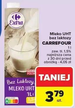 Carrefour Mleko UHT bez laktozy CARREFOUR oferta