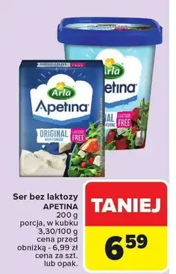 Carrefour Ser bez laktozy APETINA ARLA oferta