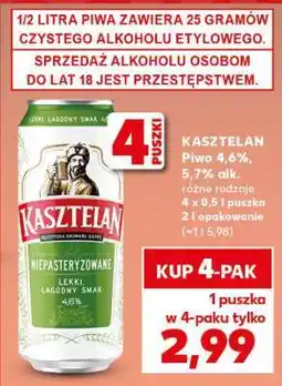 Kaufland KASZTELAN Piwo 4,6, 5,7% alk oferta