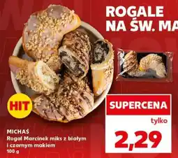 Kaufland Michaś Rogal Marcinek miks z białym i czarnym makiem oferta