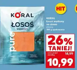 Kaufland KORAL Łosoś wędzony na zimno plastry oferta