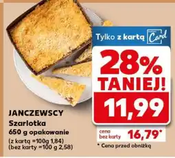 Kaufland JANCZEWSCY Szarlotka oferta