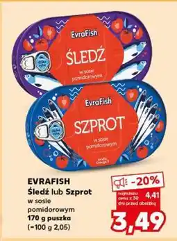 Kaufland EVRAFISH Śledź lub Szprot oferta