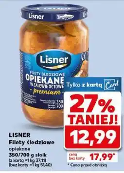 Kaufland LISNER Filety śledziowe opiekane oferta