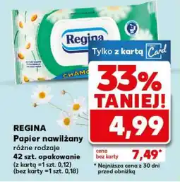 Kaufland REGINA Papier nawilżany oferta