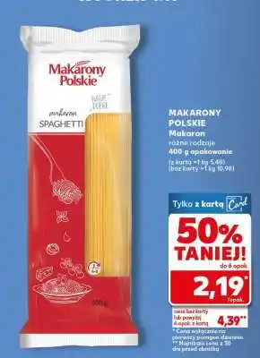 Kaufland MAKARONY POLSKIE oferta