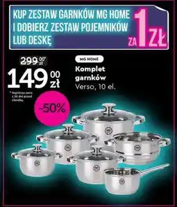 Biedronka Komplet garnków Verso, 10 el oferta