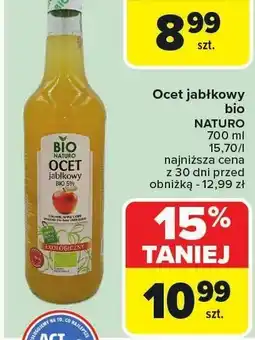 Carrefour Ocet jabłkowy bio NATURO 700ml oferta