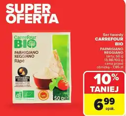 Carrefour Ser twarty CARREFOUR BIO PARMIGIANO REGGIANO tarty oferta