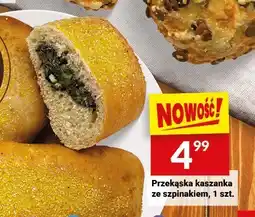 Twój Market Przekąska kaszanka ze szpinakiem, 1 szt. Białecki Piekarnia oferta