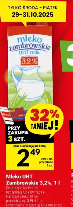 Mleko UHT Zambrowskie