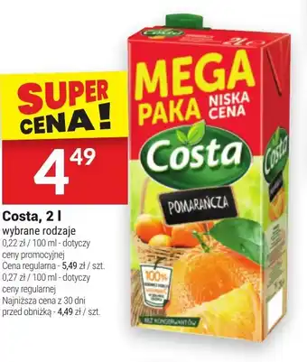 Twój Market Napój Costa oferta