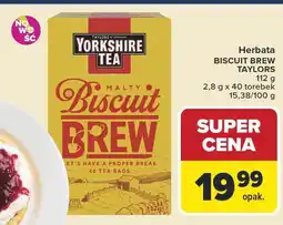 Carrefour Market Herbata YORKSHIRE TEA BISCUIT BREW TAYLORS oferta