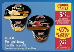 ALDI Mus proteinowy czekoladowy Milsani oferta
