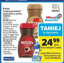 Carrefour Market Kawa rozpuszczalna NESCAFE CLASSIC CREMA Nescafé oferta