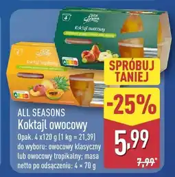 ALDI Koktajl owocowy klasyczny All Seasons oferta