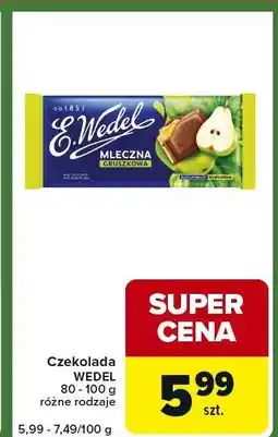 Carrefour Express Czekolada WEDEL 80-100 g, różne rodzaje oferta