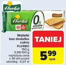 Carrefour Market Wafelki bez dodatku cukru FLORBU 150g oferta