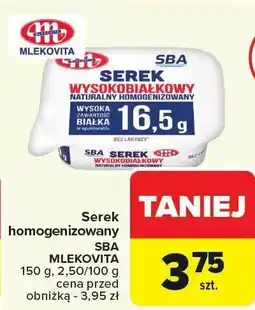 Carrefour Market Serek homogenizowany SBA MLEKOVITA 150g oferta