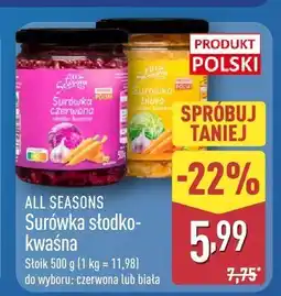 ALDI Surówka słodko-kwaśna czerwona All Seasons oferta