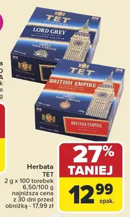 Carrefour Market Herbata TET BRITISH EMPIRE oferta