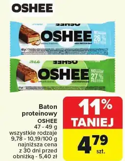 Carrefour Market Baton proteinowy OSHEE 47-78g wszystkie rodzaje oferta