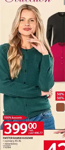 Selgros SWETER DAMSKI KASZMIR oferta