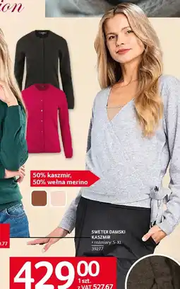 Selgros SWETER DAMSKI KASZMIR oferta