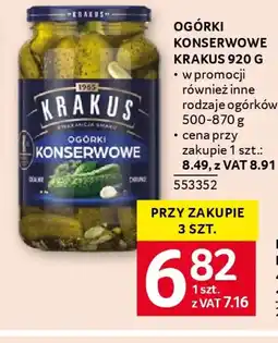 Selgros Ogórki Konserwowe oferta