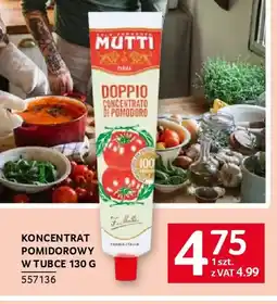 Selgros Koncentrat pomidorowy Mutti oferta