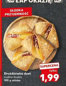 Kaufland Drożdżówka duet malina-budyń Kaufland oferta