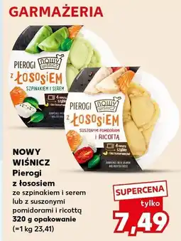 Kaufland Pierogi z łososiem ze szpinakiem i serem Wiśnicz oferta