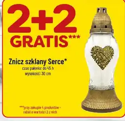 Polomarket Znicz szklany Serce oferta