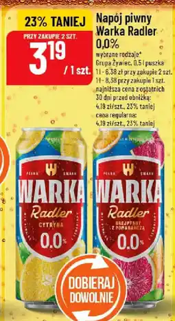 Polomarket Napój piwny Warka Radler oferta