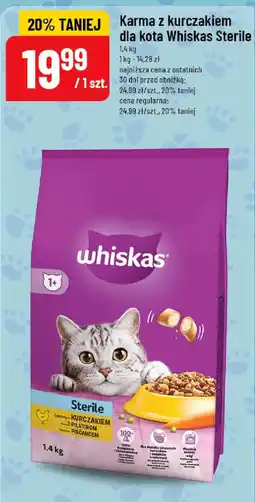 Polomarket Karma z kurczakiem dla kota Whiskas Sterile oferta