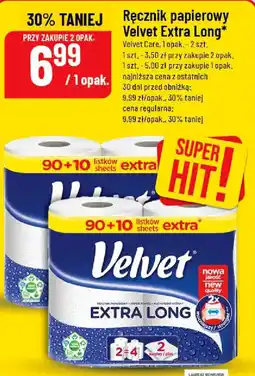 Polomarket Ręcznik papierowy Velvet Extra Long oferta