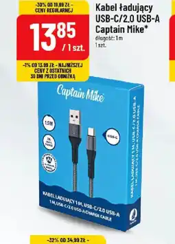 Polomarket Kabel ładujący USB-C/2.0 USB-A Captain Mike oferta