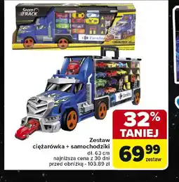 Carrefour Zestaw ciężarówka + samochodziki oferta