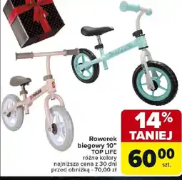 Carrefour Rowerek biegowy 10" TOP LIFE oferta