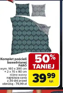 Carrefour Komplet pościeli bawełnianej oferta