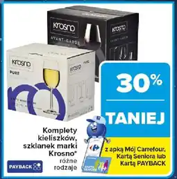 Carrefour Komplety kieliszków, szklanek marki Krosno oferta