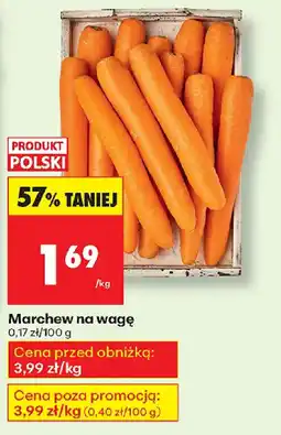 Biedronka Marchew na wagę oferta