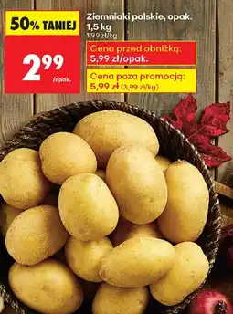 Biedronka Ziemniaki polskie oferta