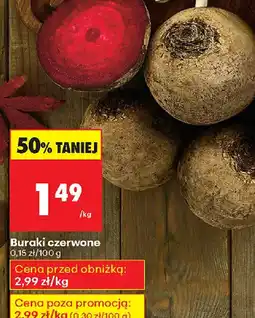 Biedronka Buraki czerwone oferta