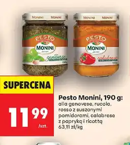 Biedronka Pesto Monini oferta