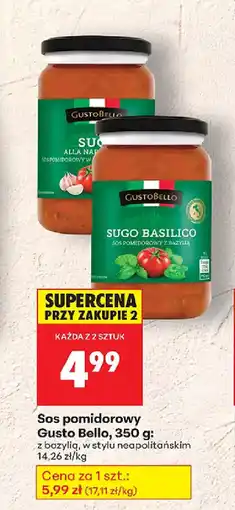 Biedronka Sos pomidorowy Gusto Bello oferta