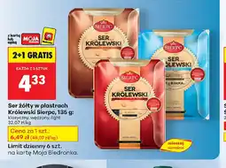 Biedronka Ser żółty w plastrach Królewski Sierpc oferta