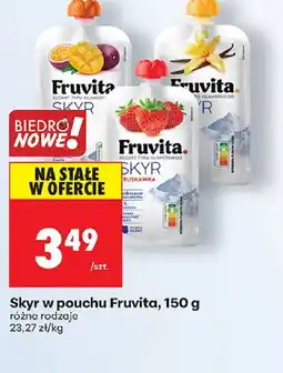 Biedronka Skyr w pouchu Fruvita oferta